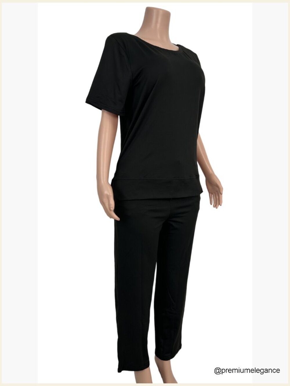 Casual 2 Piece Set for Women - Long Sleeve Side Slit Top & Pants - Picture 7 of 7